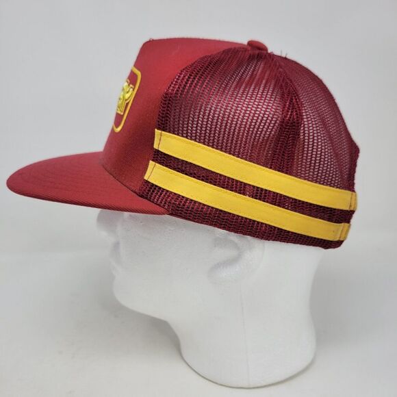 Oakley Hat Cap Men Adjustable Snapback Mesh Trucker Farmer Vintage Two 2 Striped - Picture 5 of 8